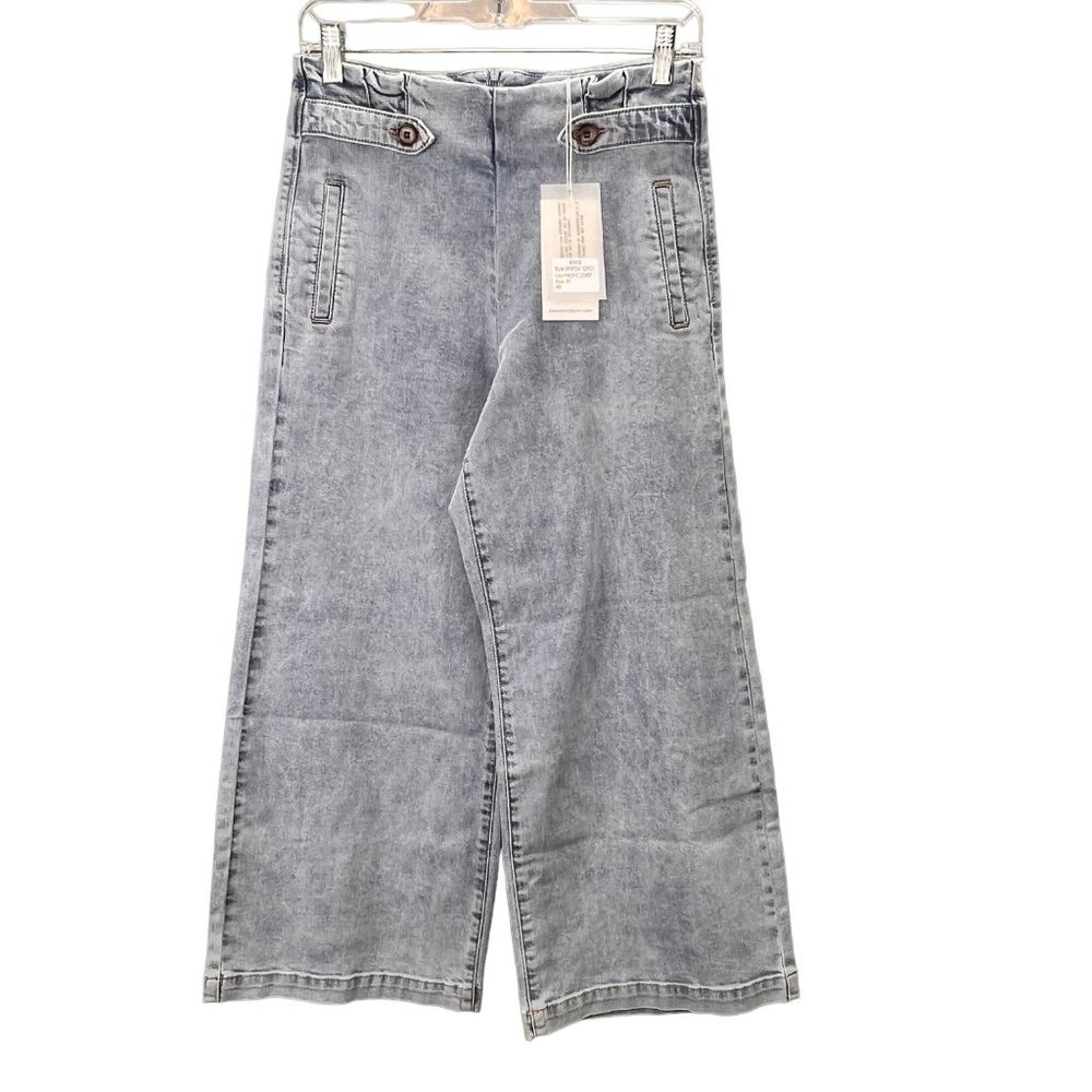 Dear John Audrey Wide Leg Jeans size 27 Light Wash Pacific Coast Blue NWT